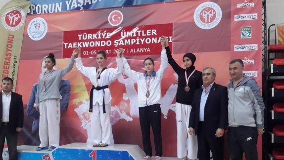 Öğrencimiz Ece ARIK Türkiye Ümitler Taekwondo Şampiyonasında Türkiye Şampiyonu Oldu